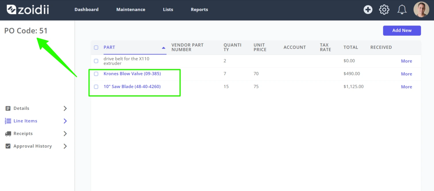 Add Purchase Requests to an Existing PO - 7