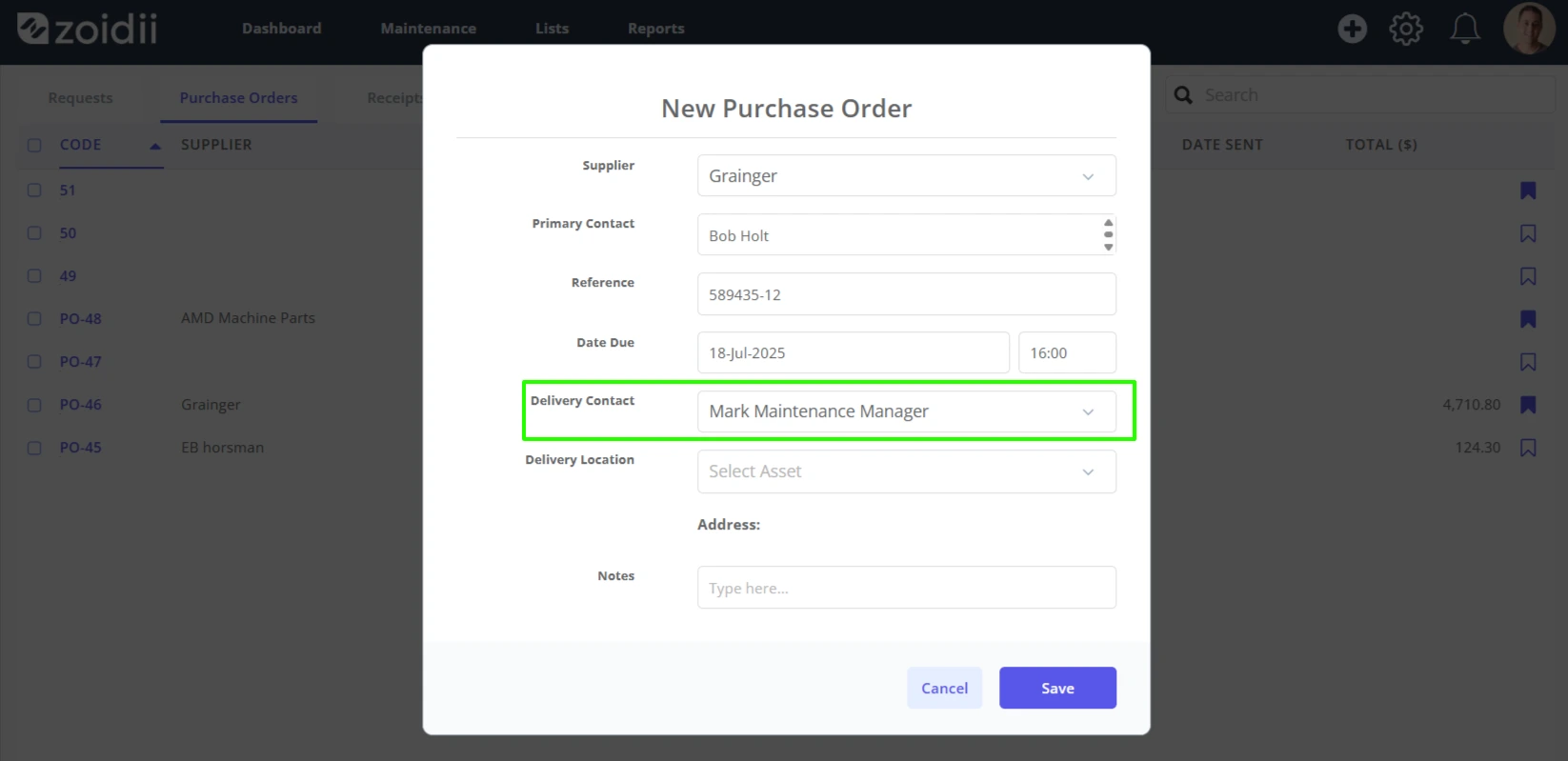 Create a New Purchase Order - 8