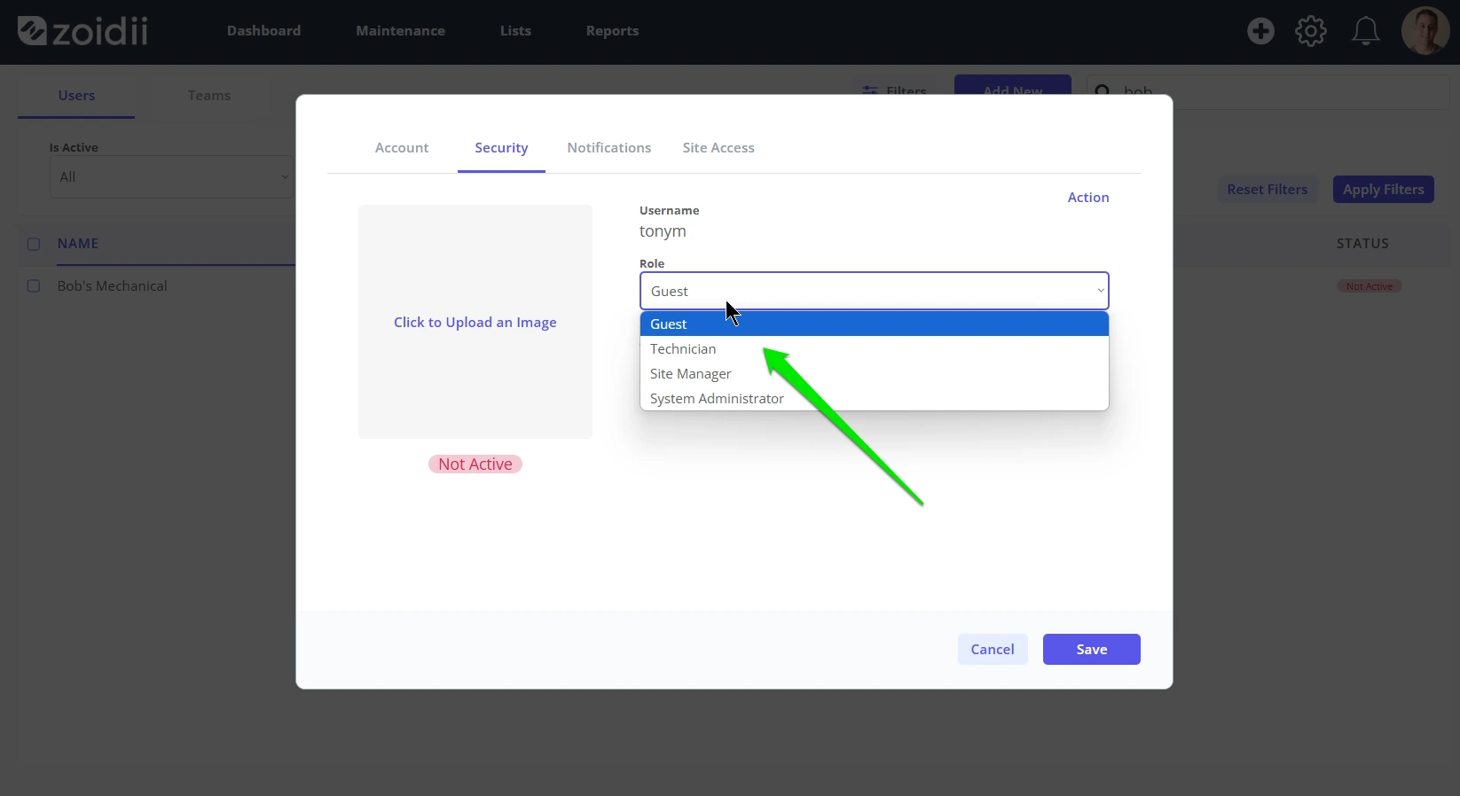Convert a user from Guest to Active Role - 8