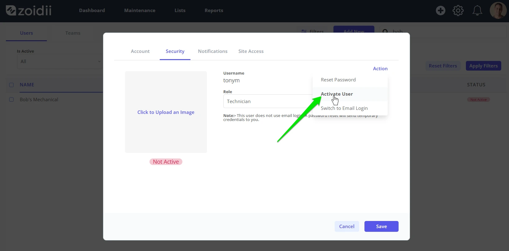 Convert a user from Guest to Active Role - 10