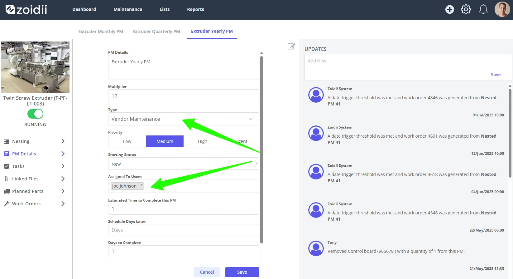 Assign work orders to vendors - 6