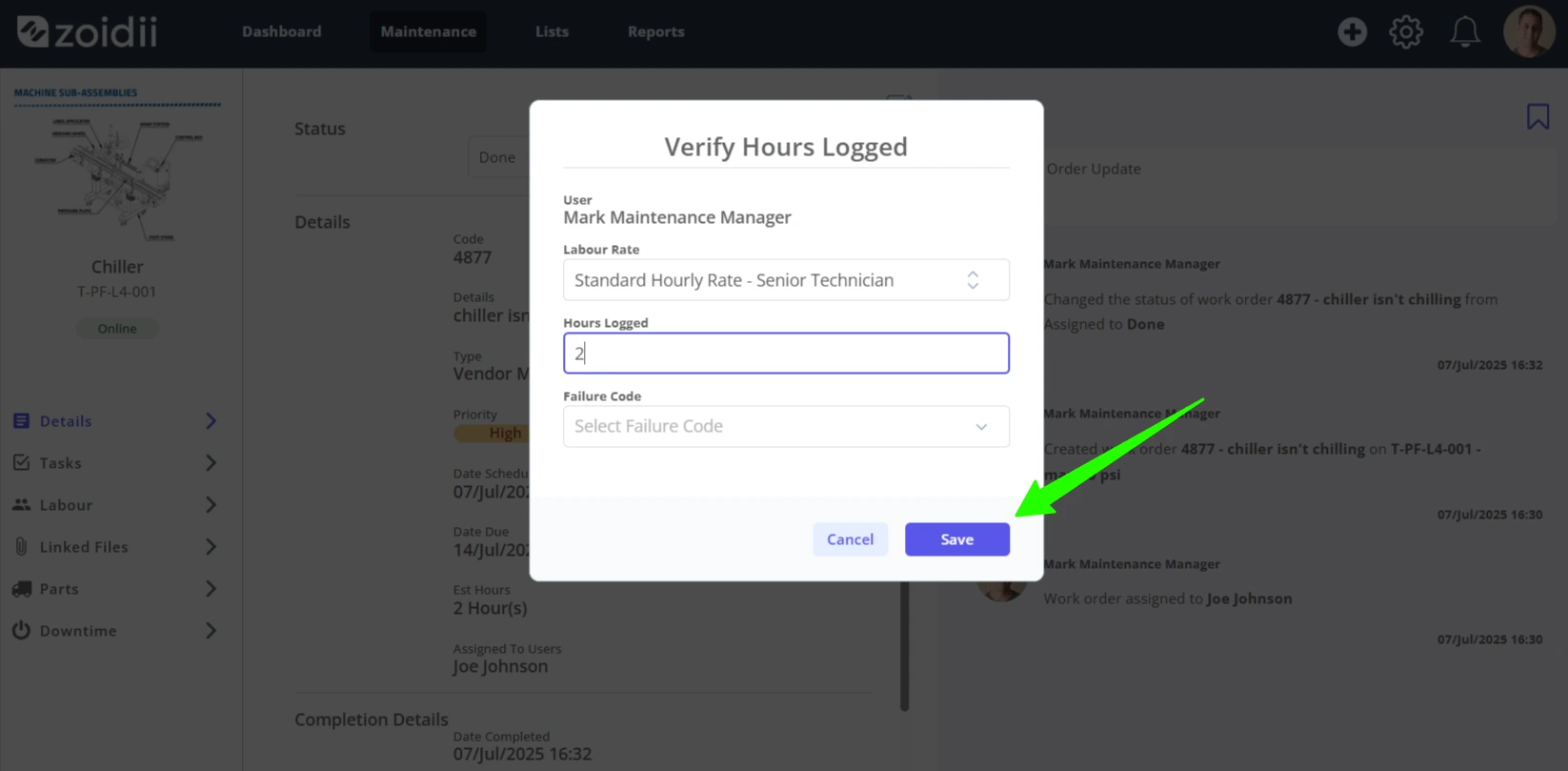 Assign work orders to vendors - 9