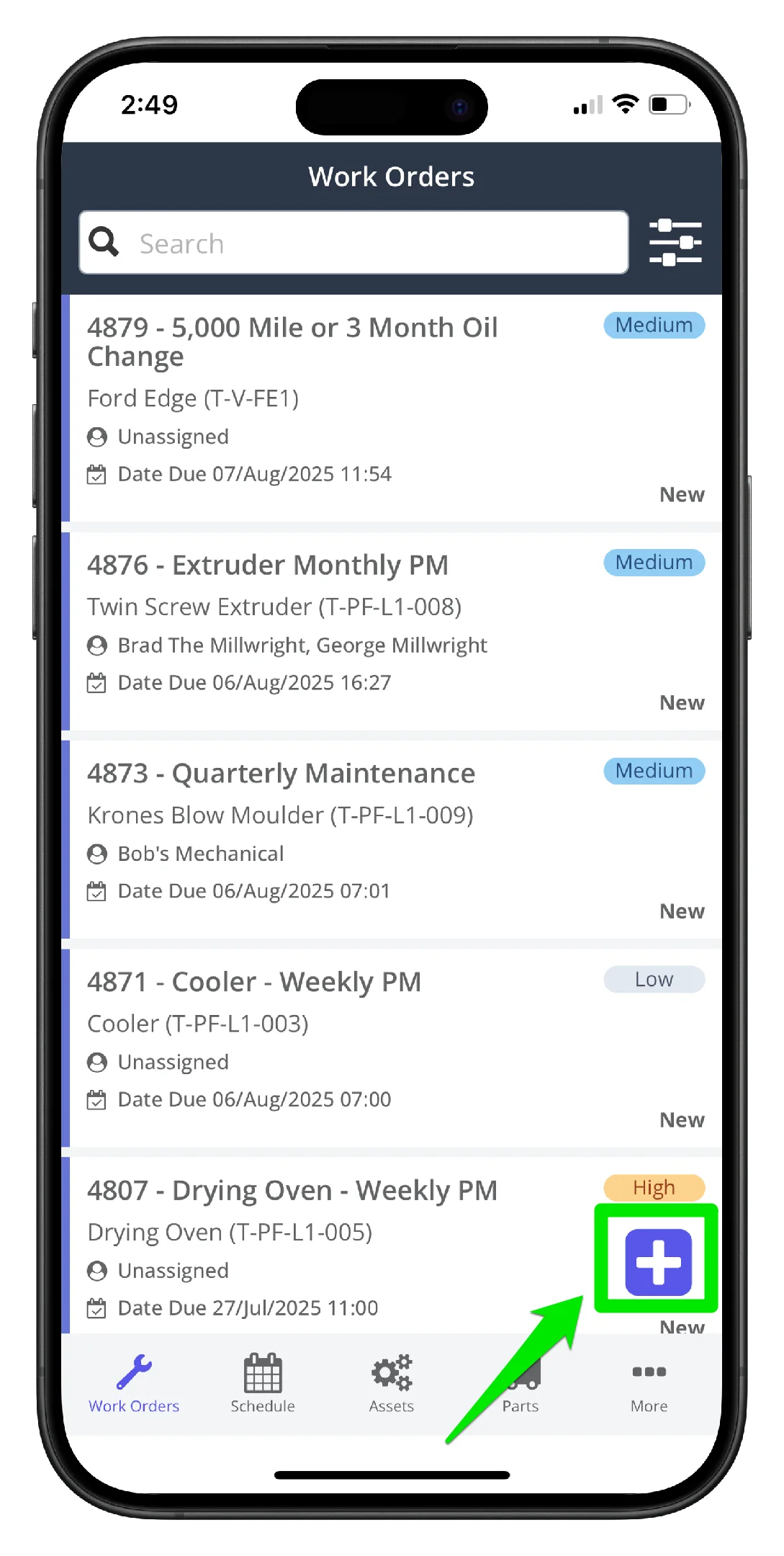 Create a Work Order on Mobile - 2