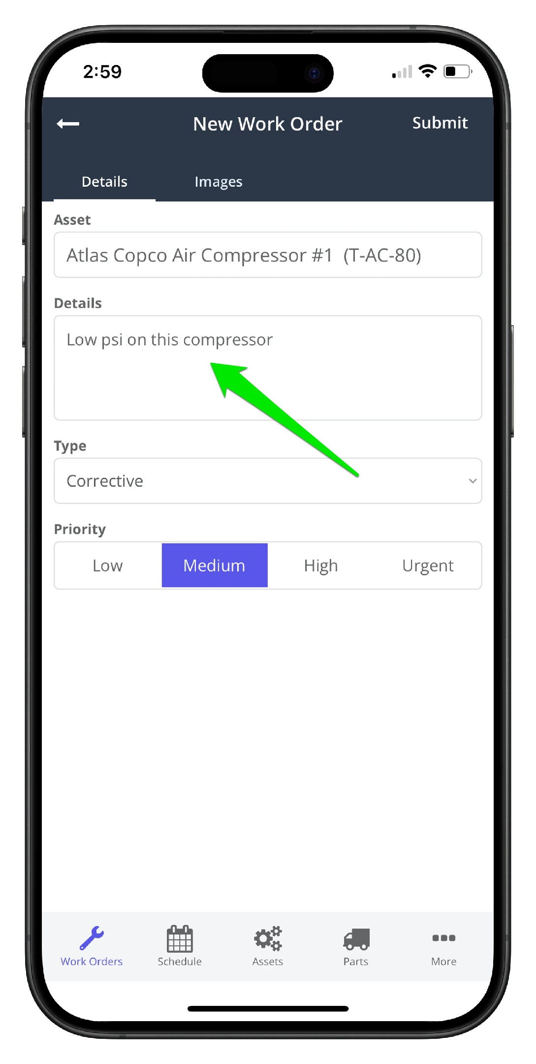 Create a Work Order on Mobile - 5