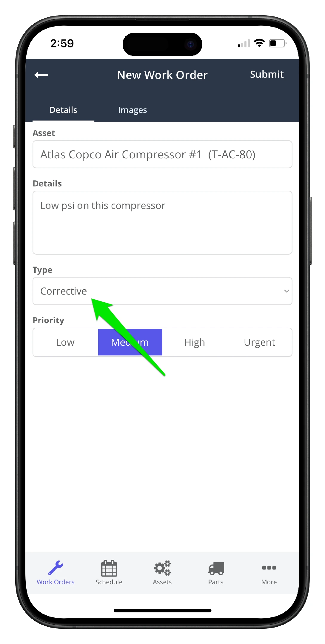 Create a Work Order on Mobile - 6