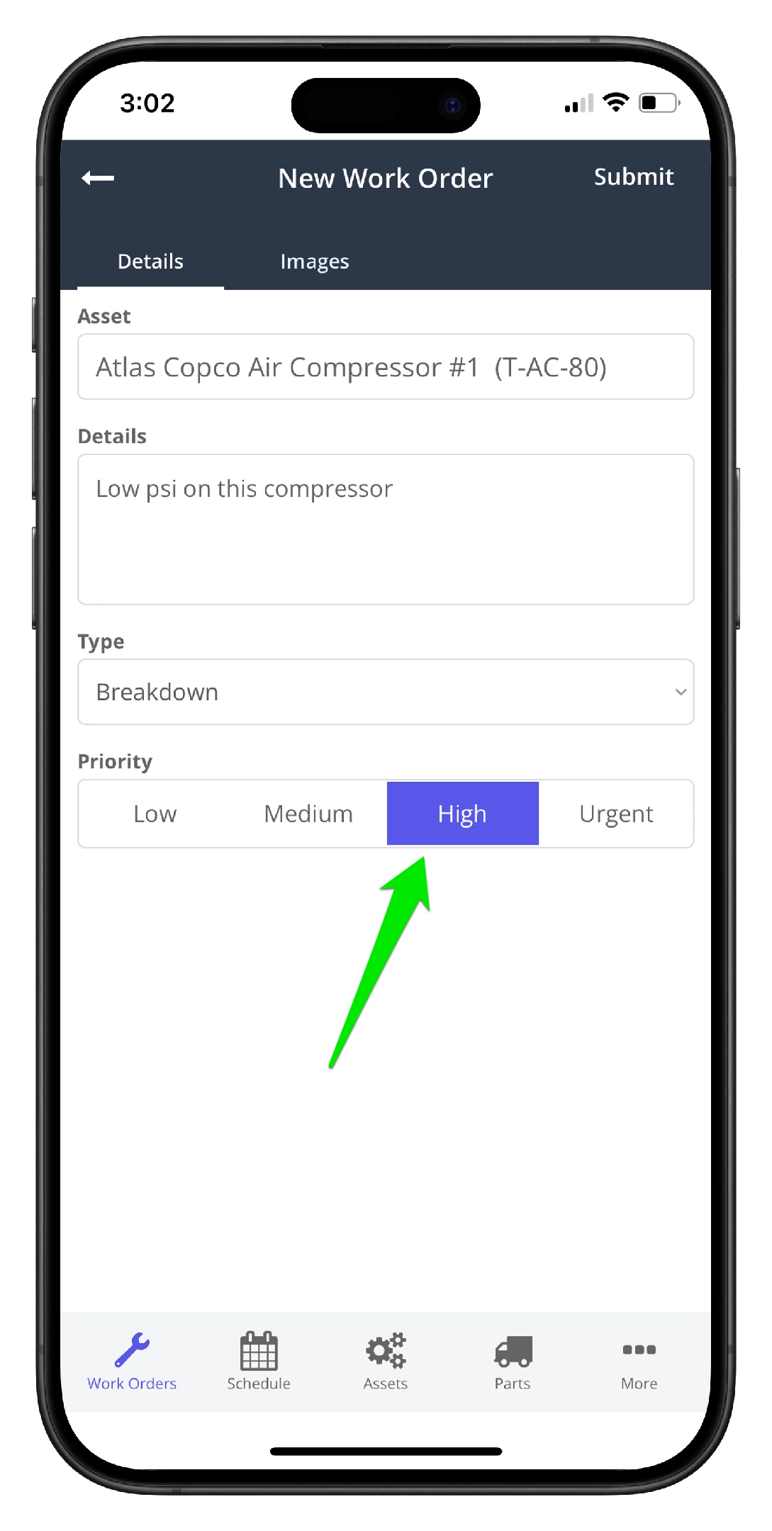 Create a Work Order on Mobile - 8