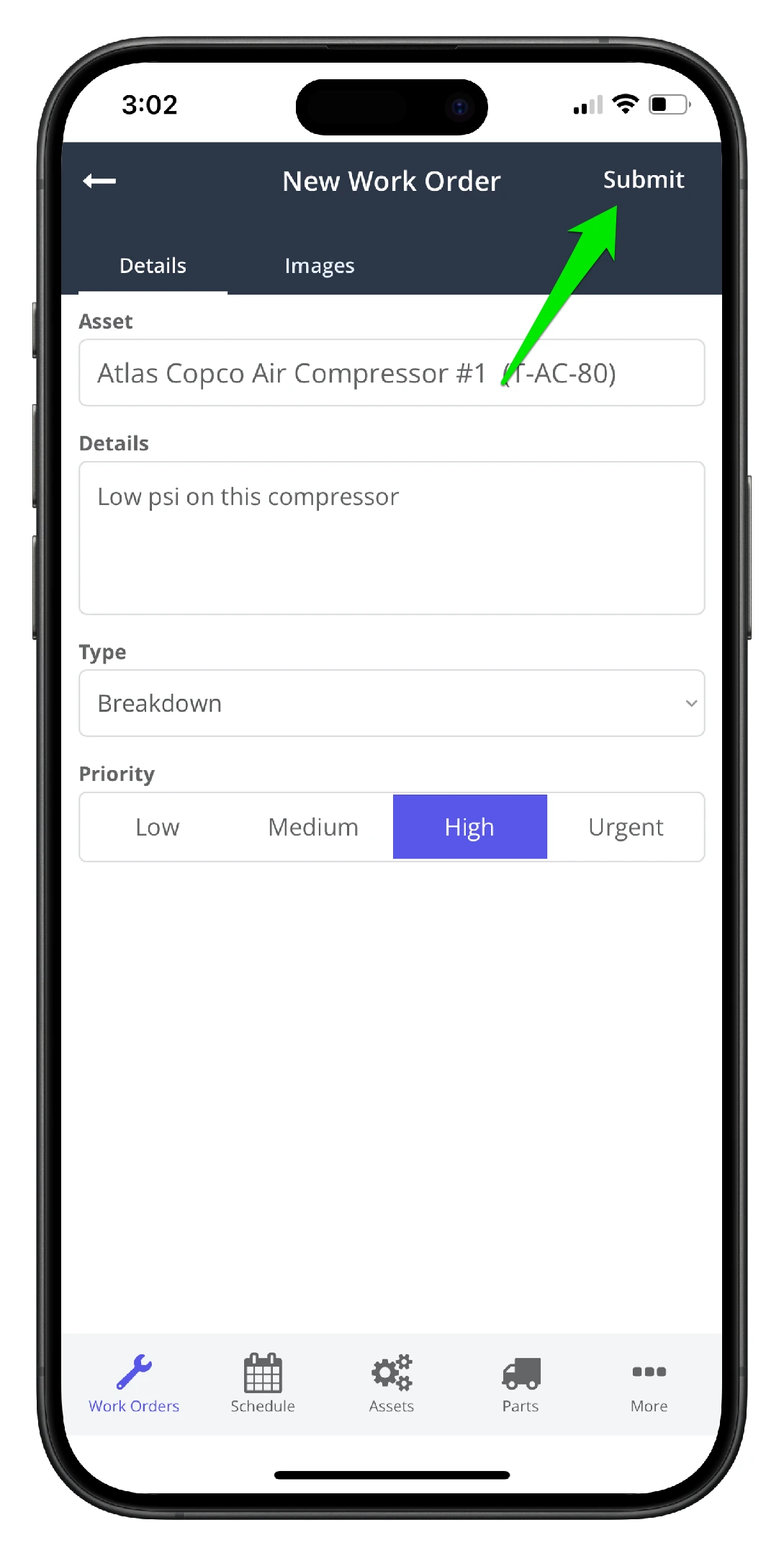 Create a Work Order on Mobile - 9