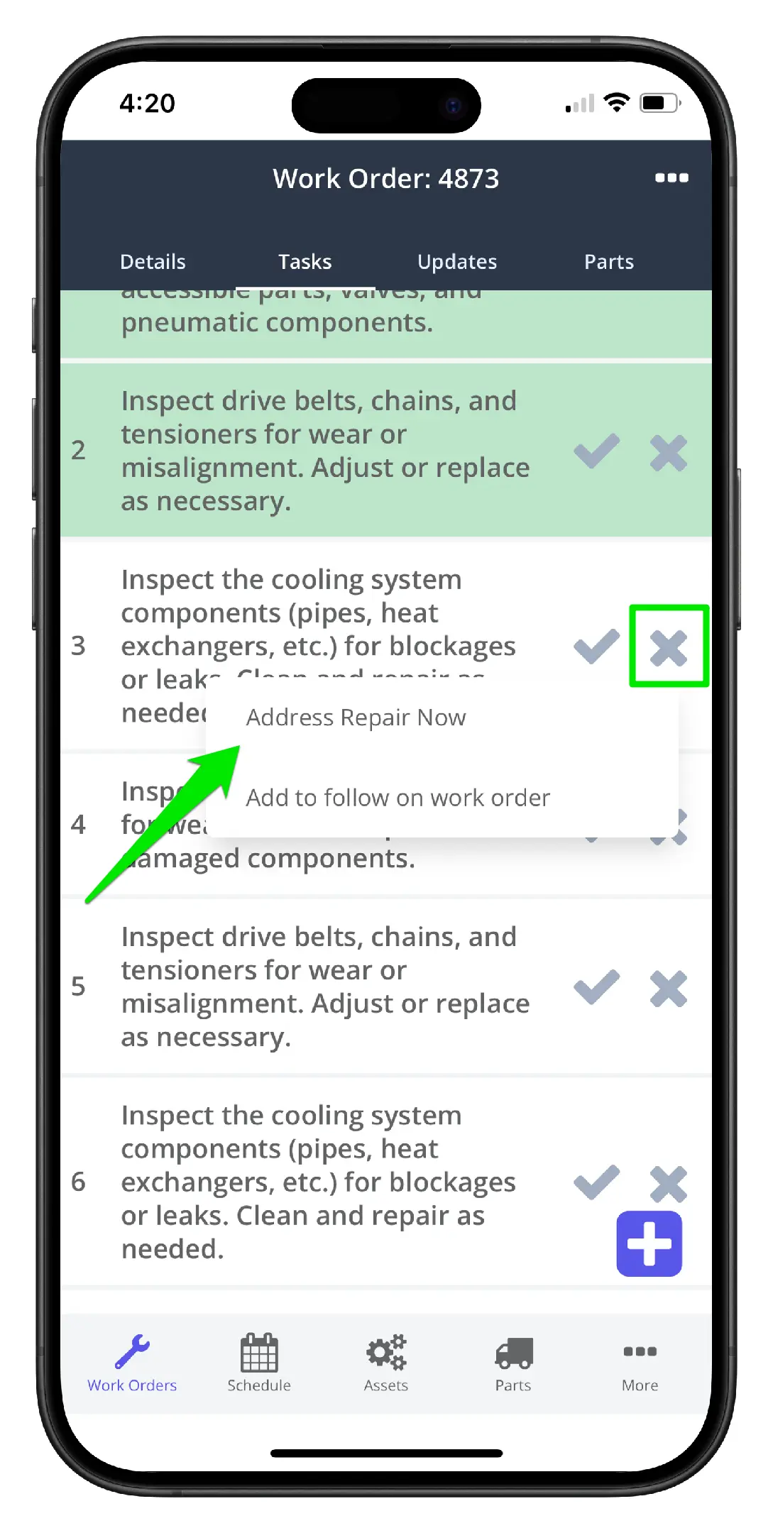 Complete Work Order Tasks on Mobile - 3
