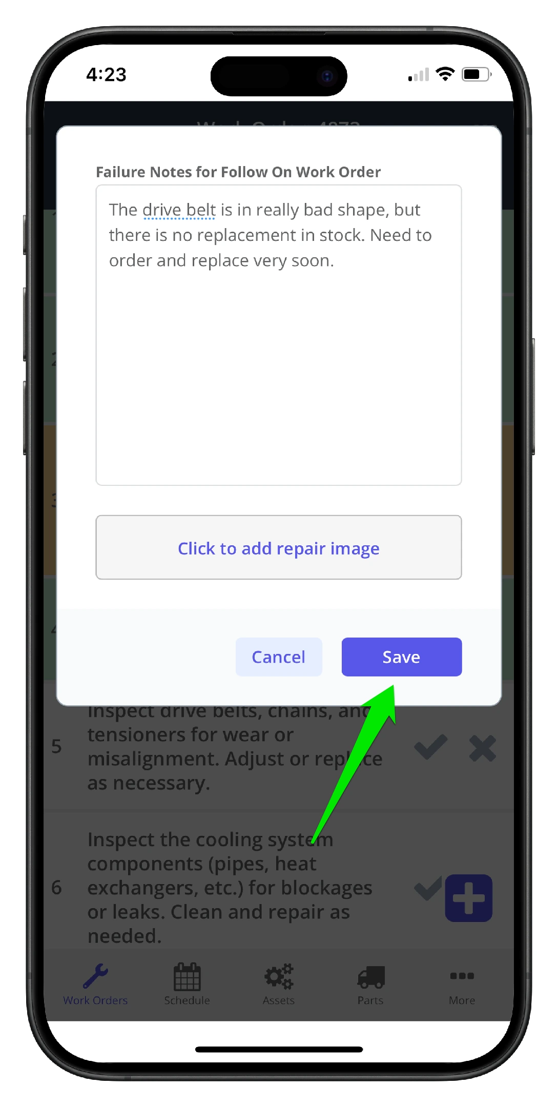 Complete Work Order Tasks on Mobile - 7