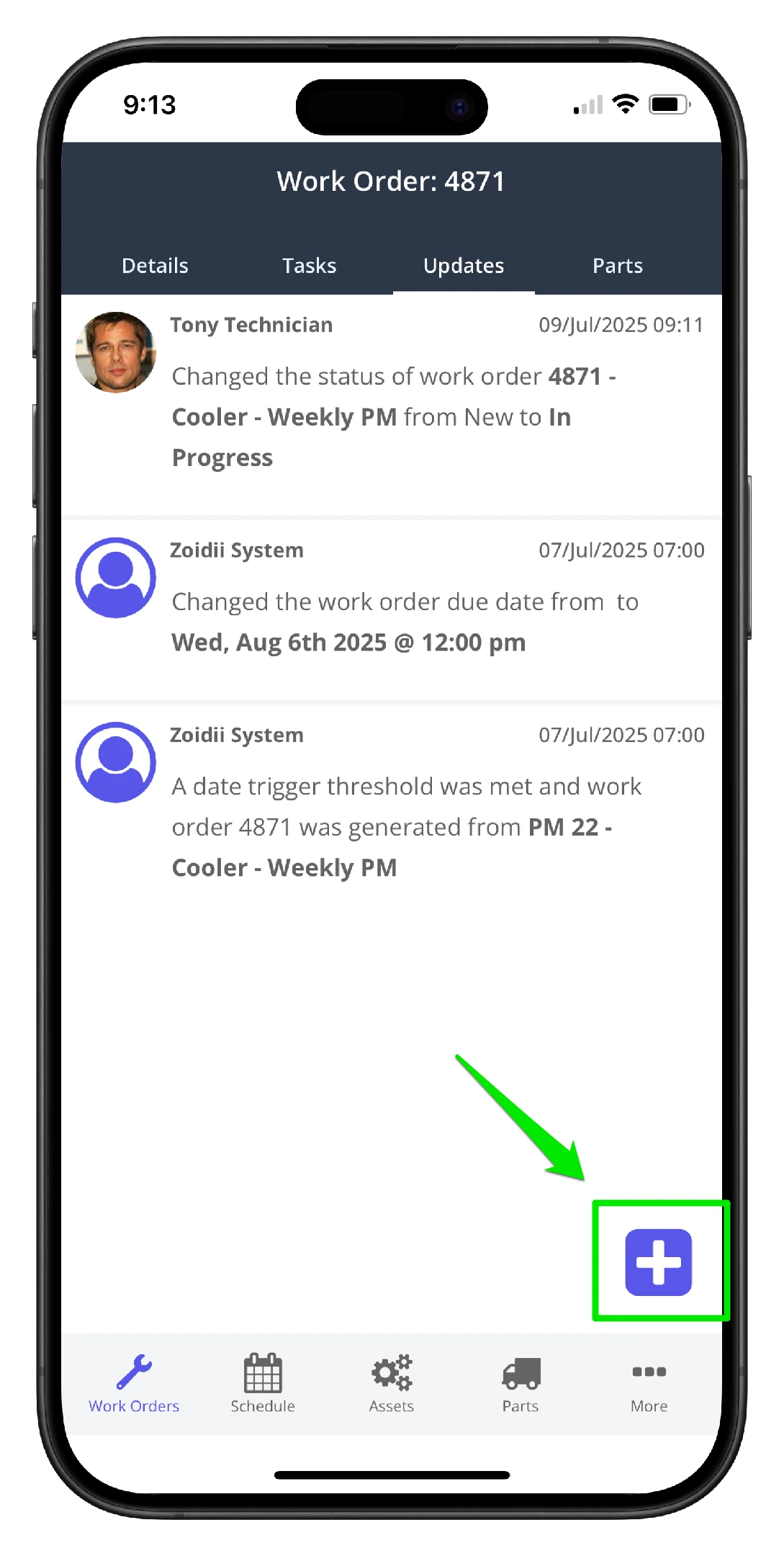 Add Repair Notes or Images to Work Orders - 2
