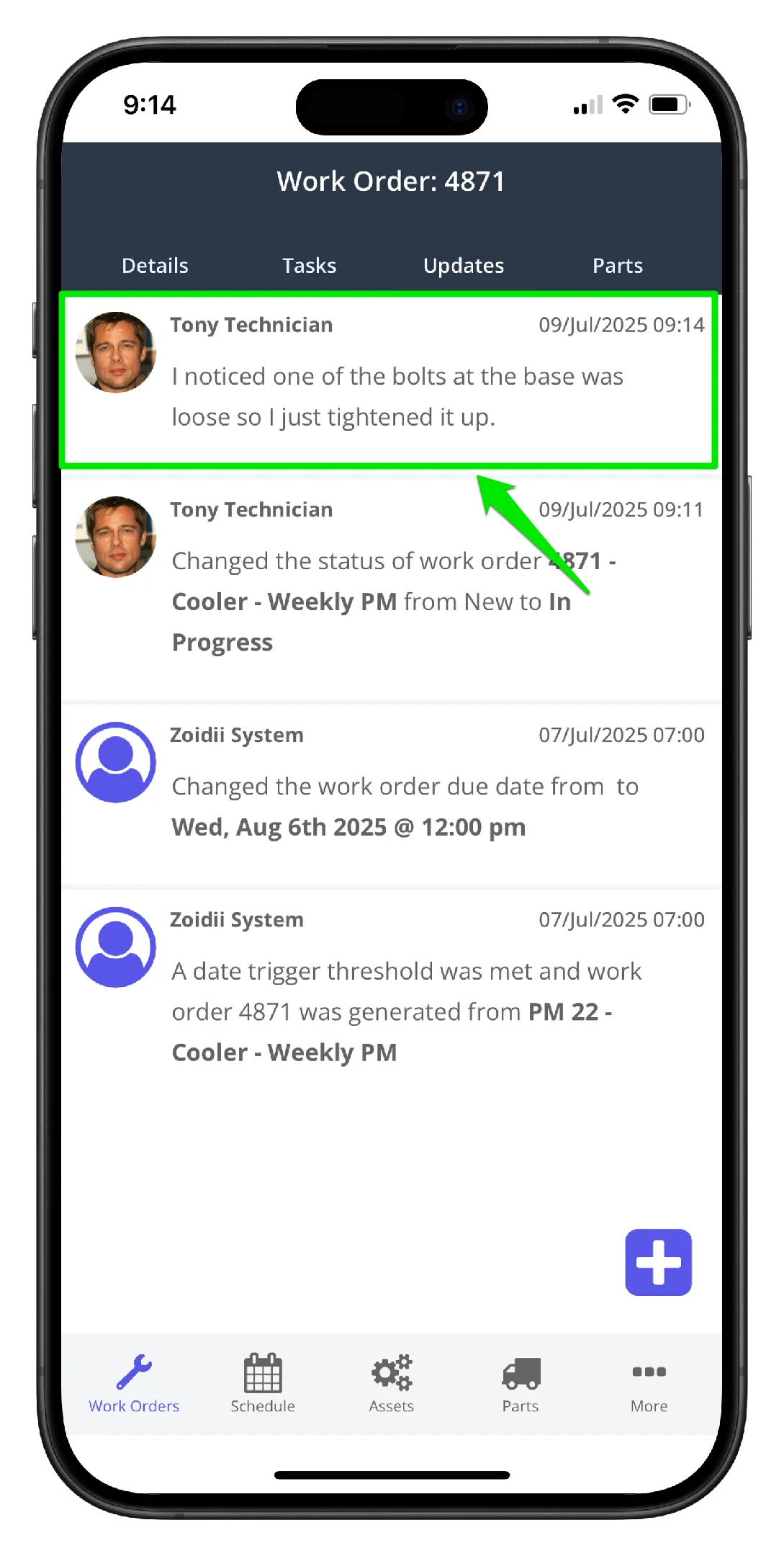 Add Repair Notes or Images to Work Orders - 5