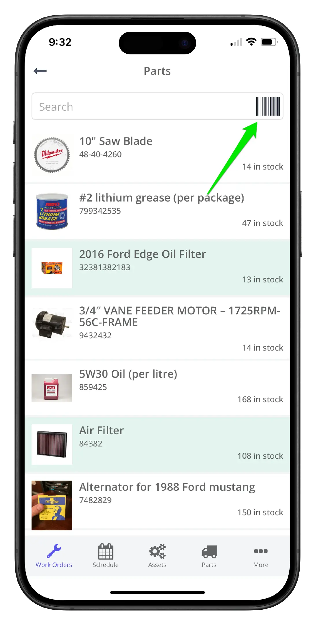 Add a Part to a Work Order on Mobile - 5