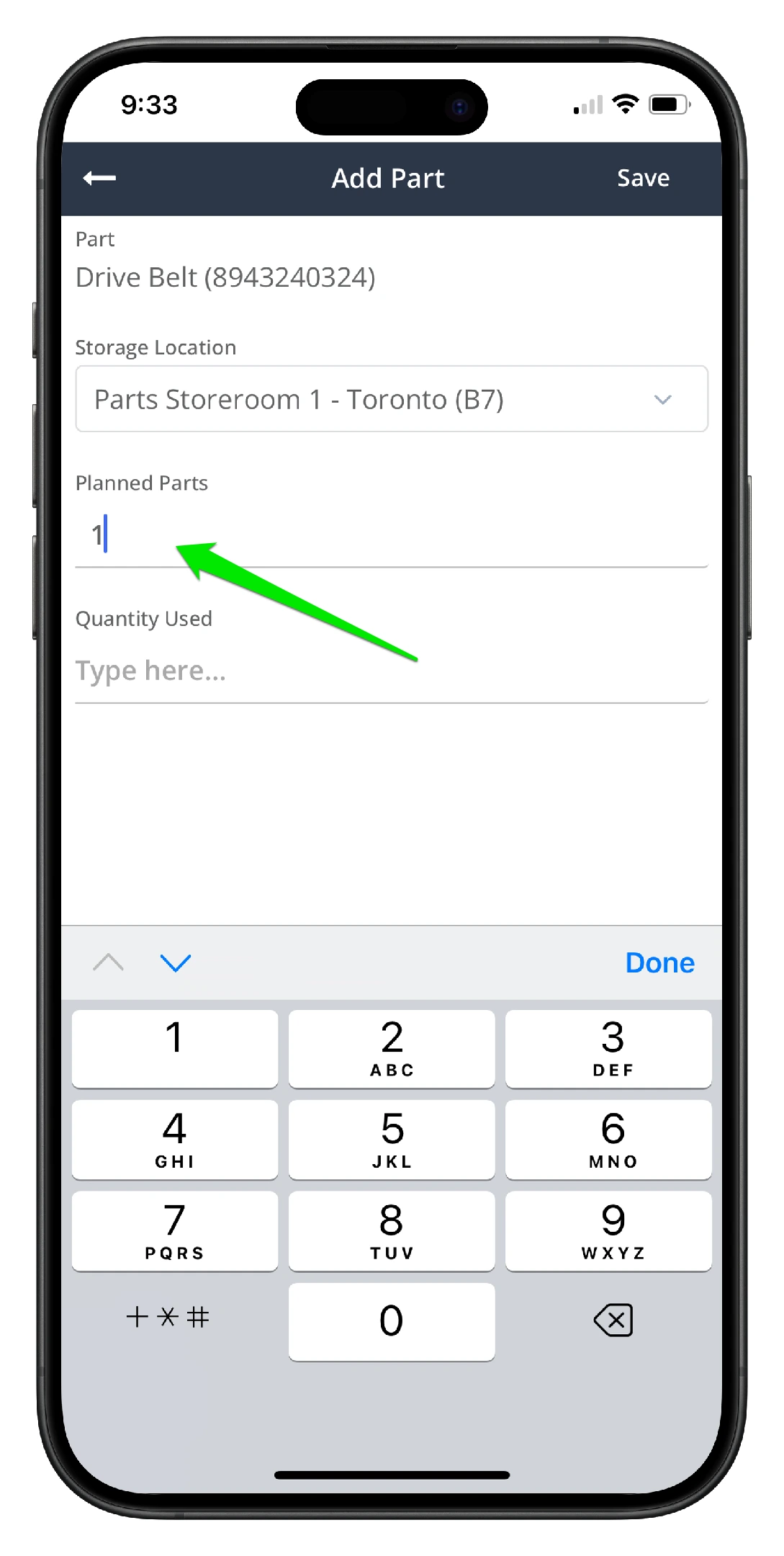 Add a Part to a Work Order on Mobile - 7
