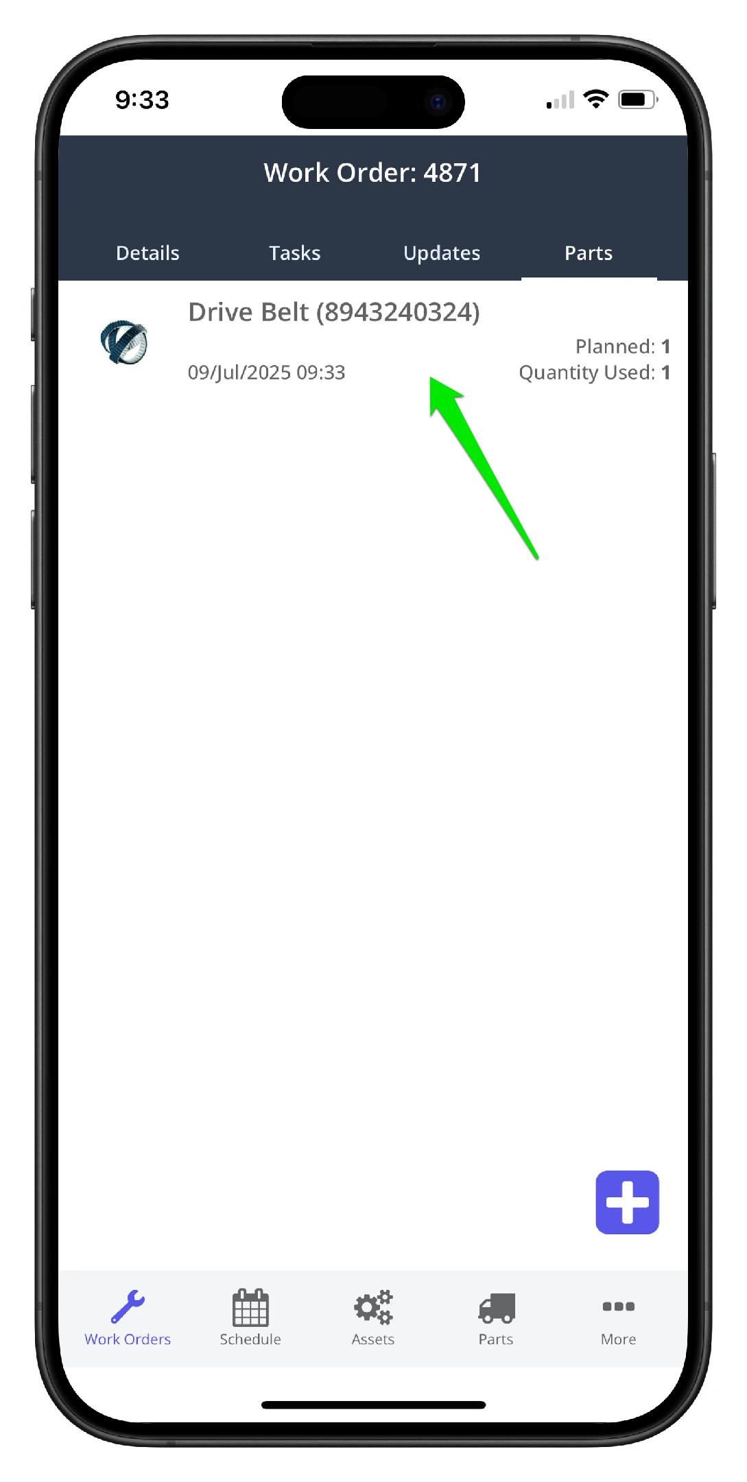 Add a Part to a Work Order on Mobile - 10