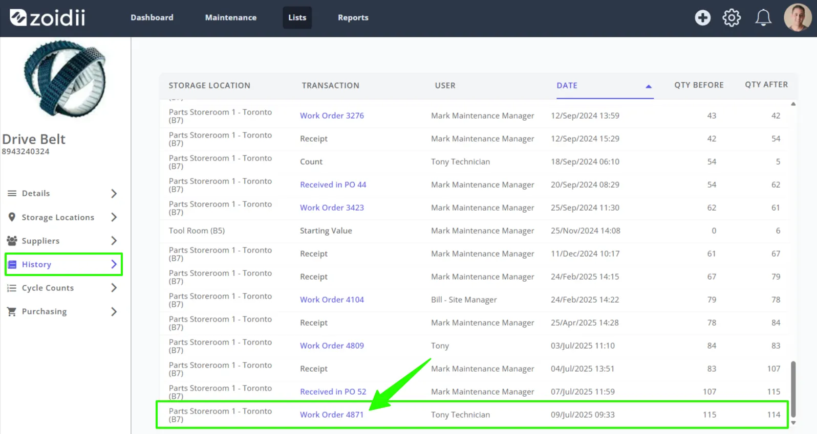 Add a Part to a Work Order on Mobile - 11