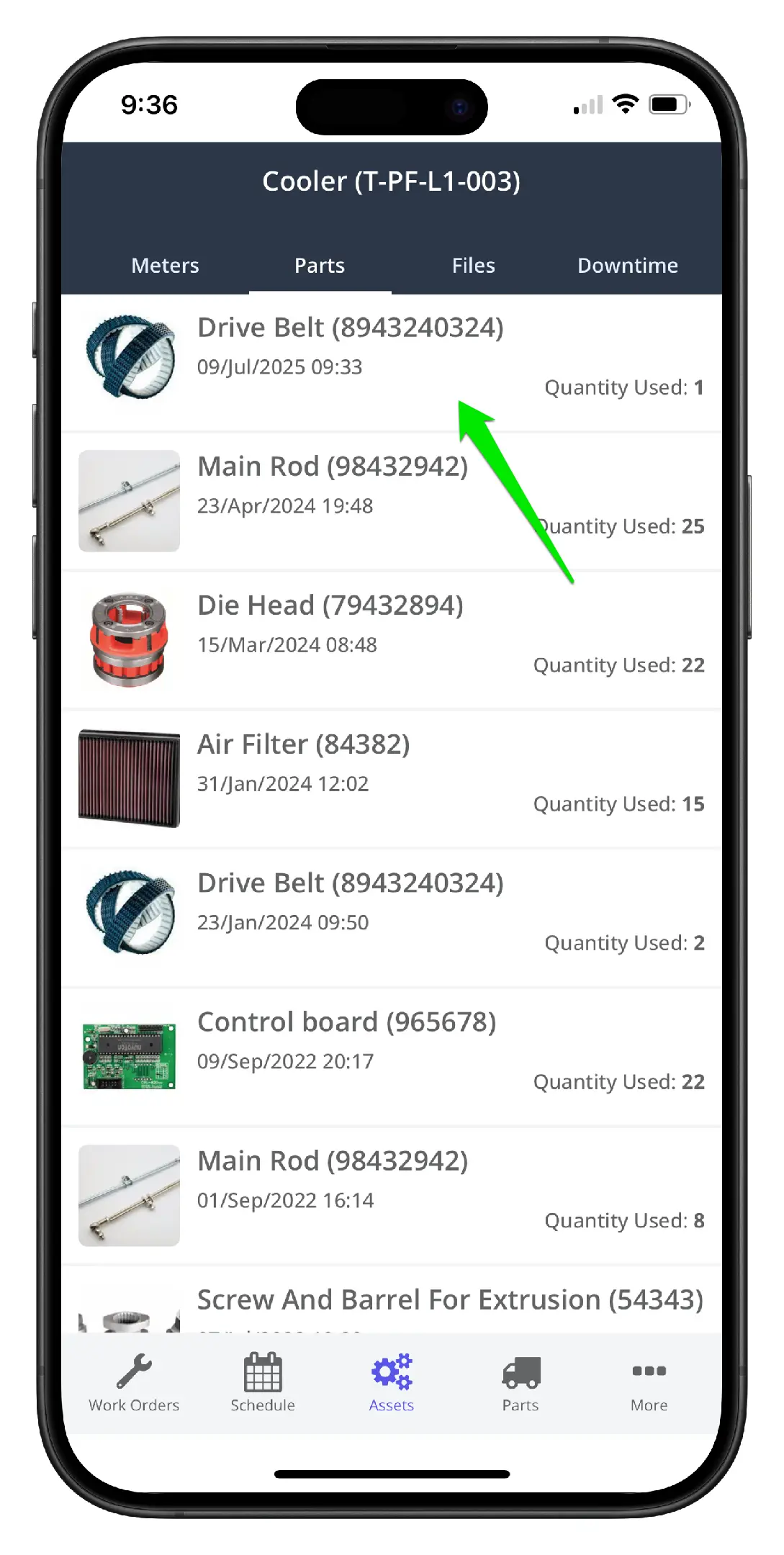 Add a Part to a Work Order on Mobile - 12