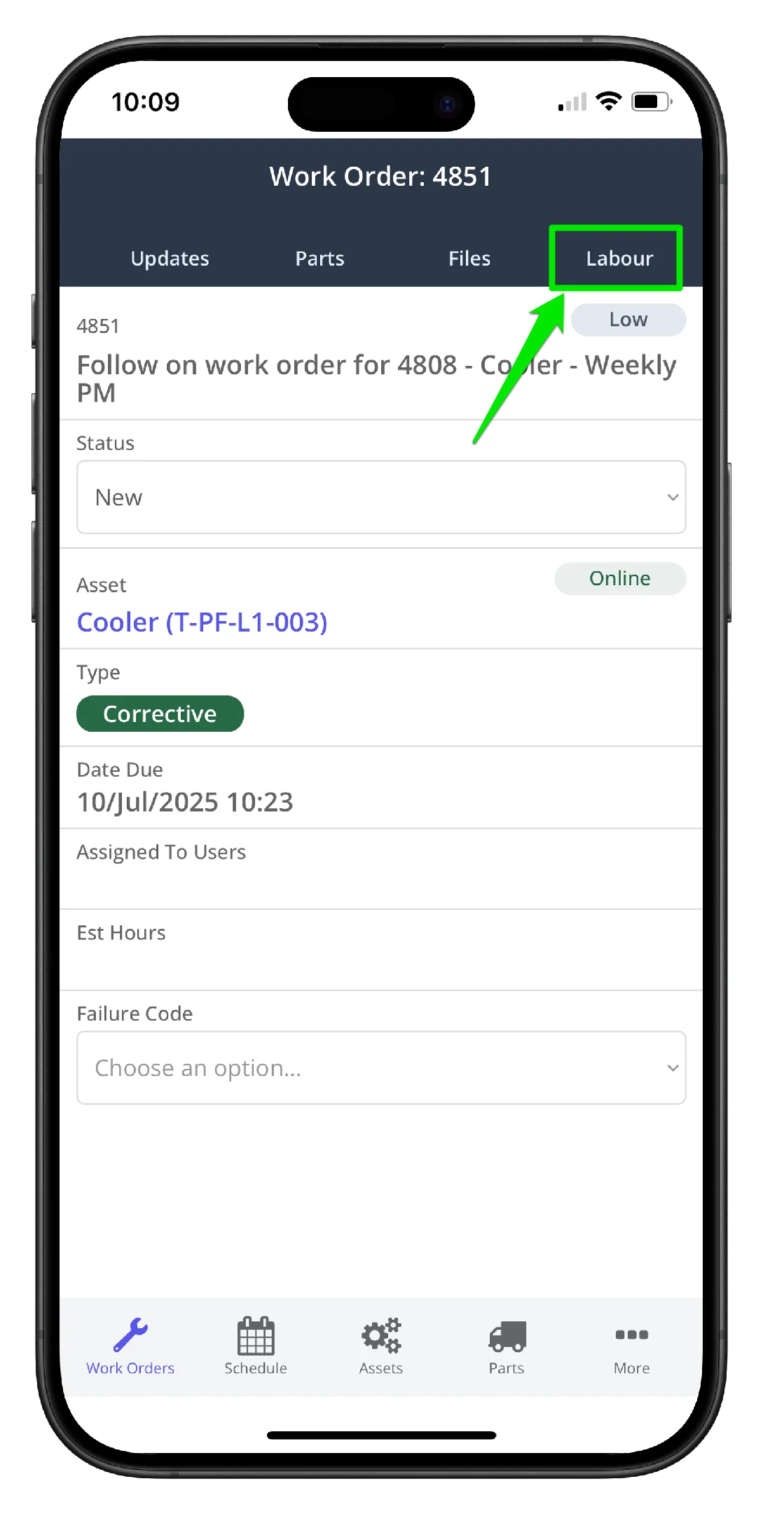 Add Labour Hours to a Work Order on Mobile - 1