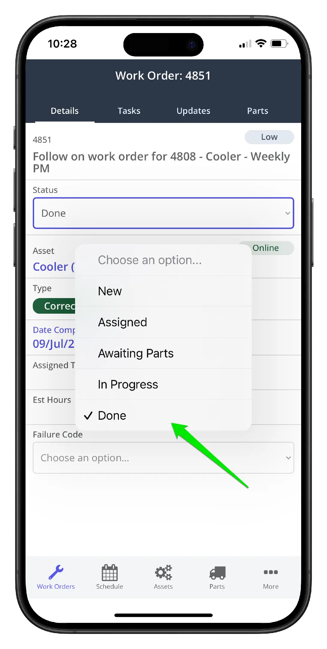 Close a Work Order on Mobile - 2