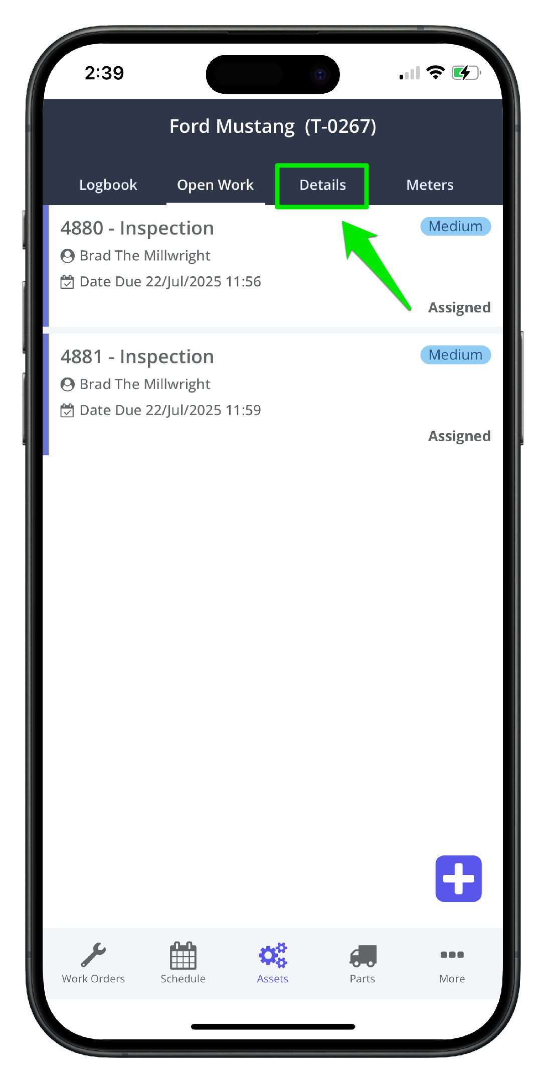 Set an Asset Offline/Online on Mobile - 3