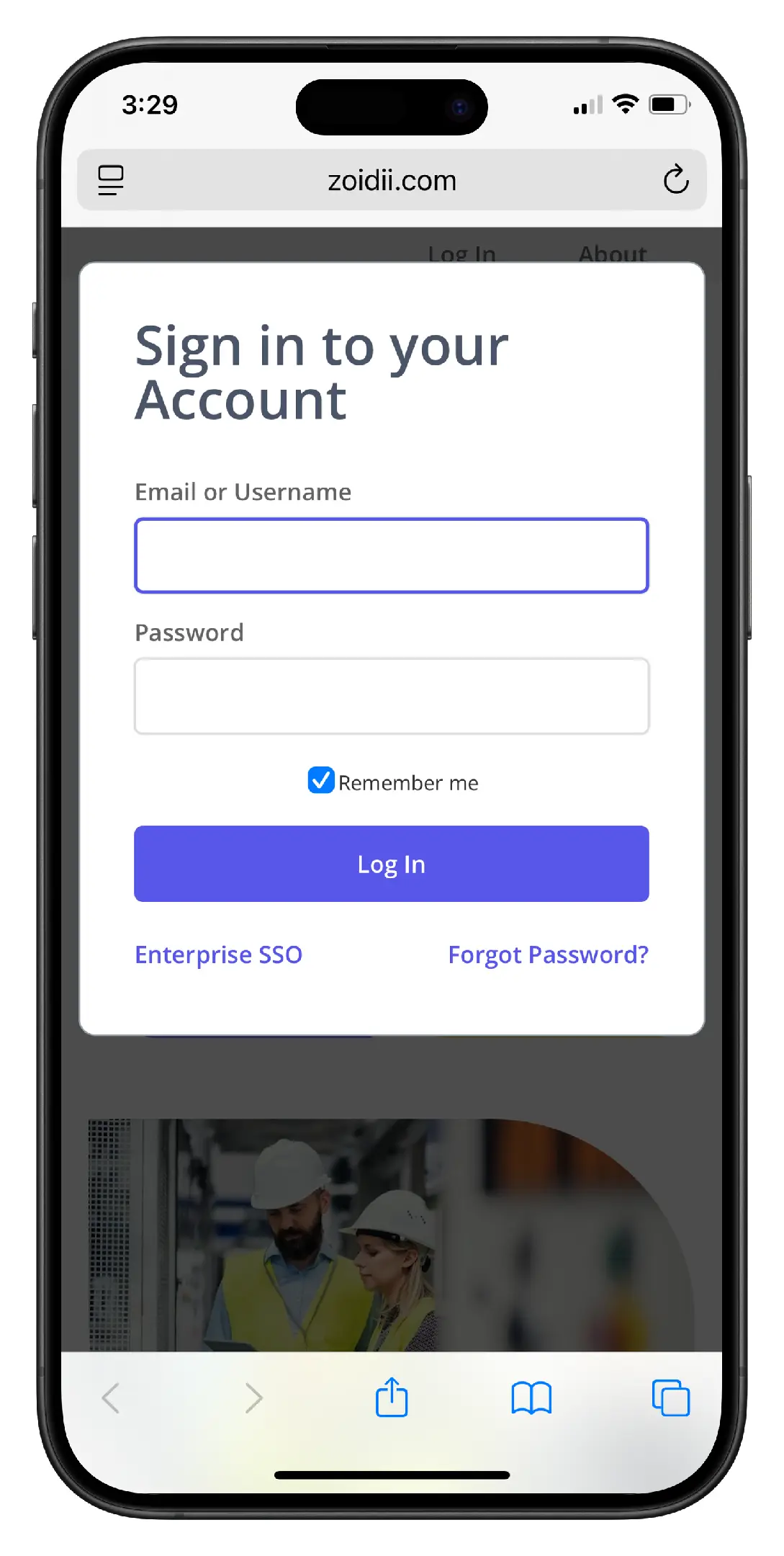 Access Zoidii on Mobile - 3