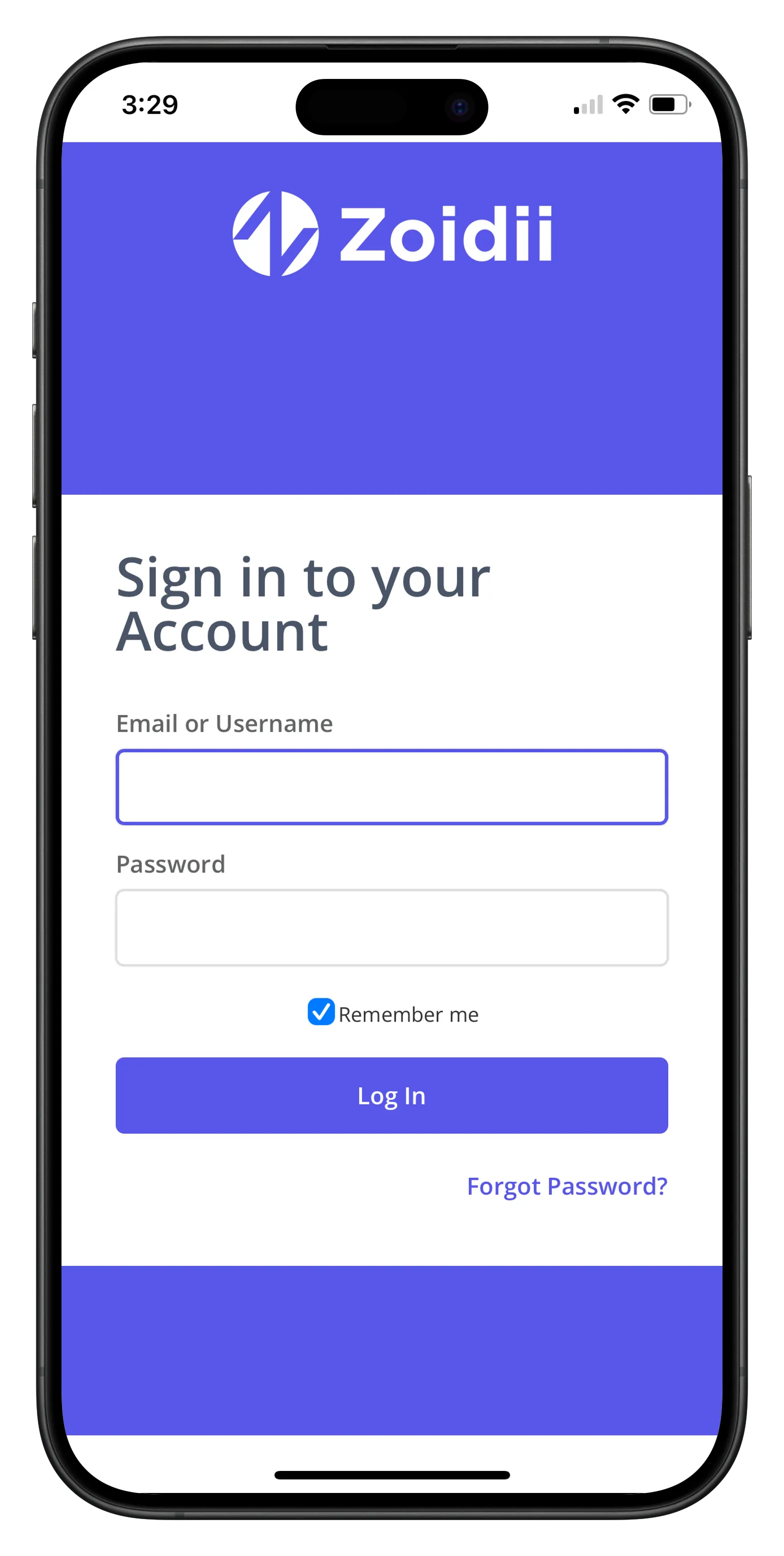 Access Zoidii on Mobile - 4