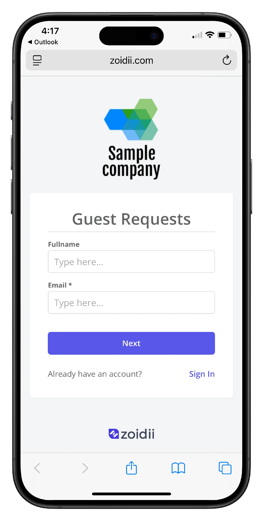 Create a Guest Work Request on Mobile CMMS - 3