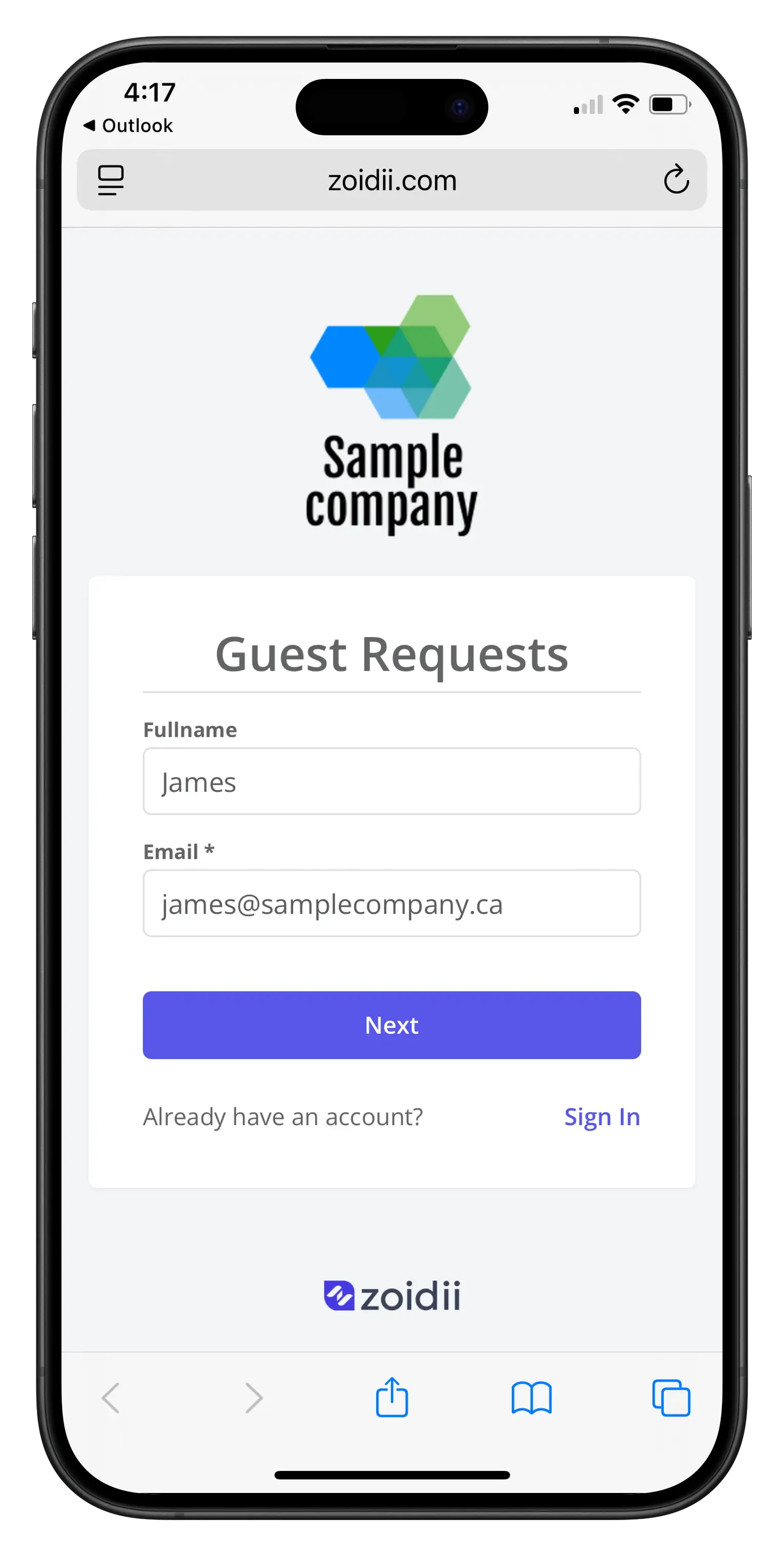 Create a Guest Work Request on Mobile CMMS - 4