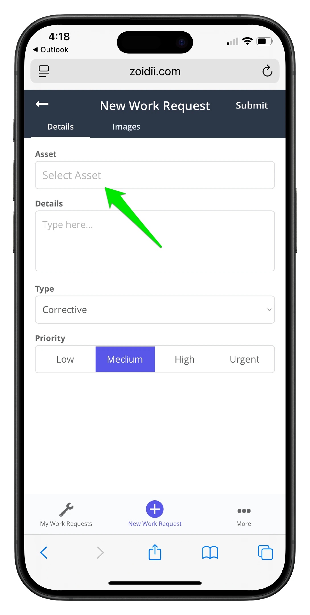 Create a Guest Work Request on Mobile CMMS - 6