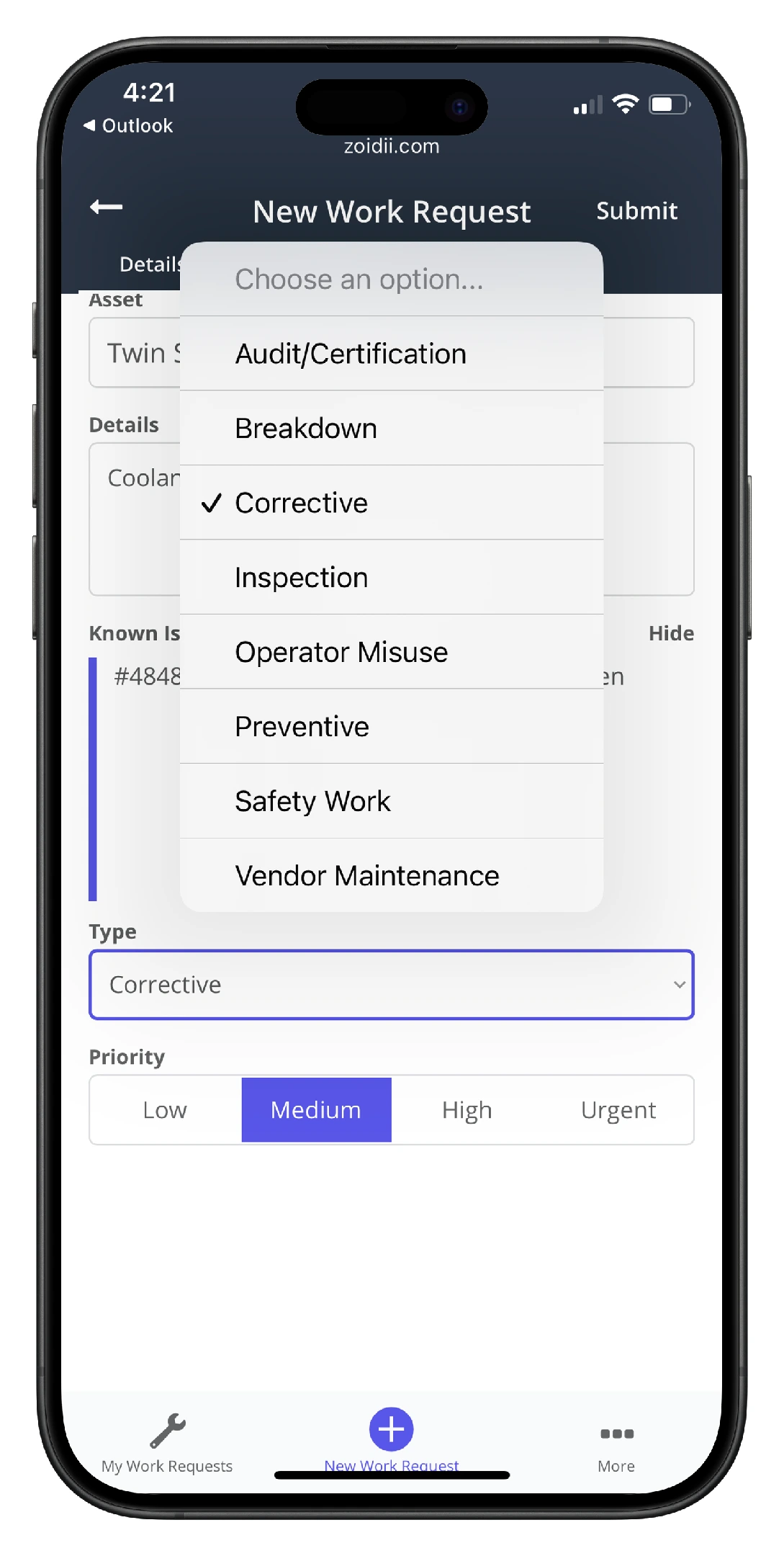 Create a Guest Work Request on Mobile CMMS - 12
