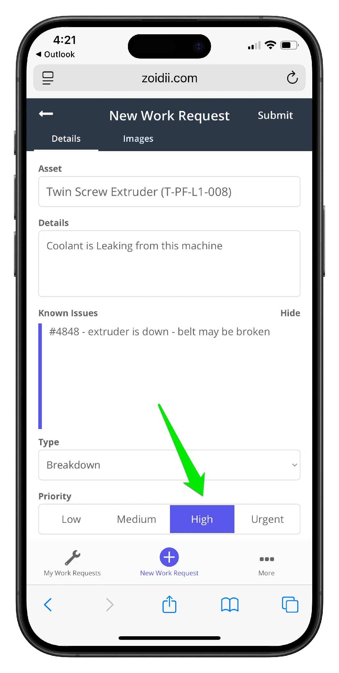 Create a Guest Work Request on Mobile CMMS - 13
