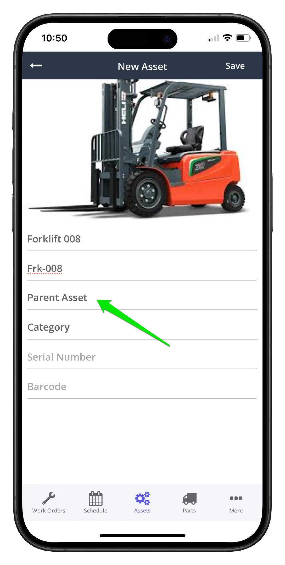 Add an Asset using the Mobile App - 7