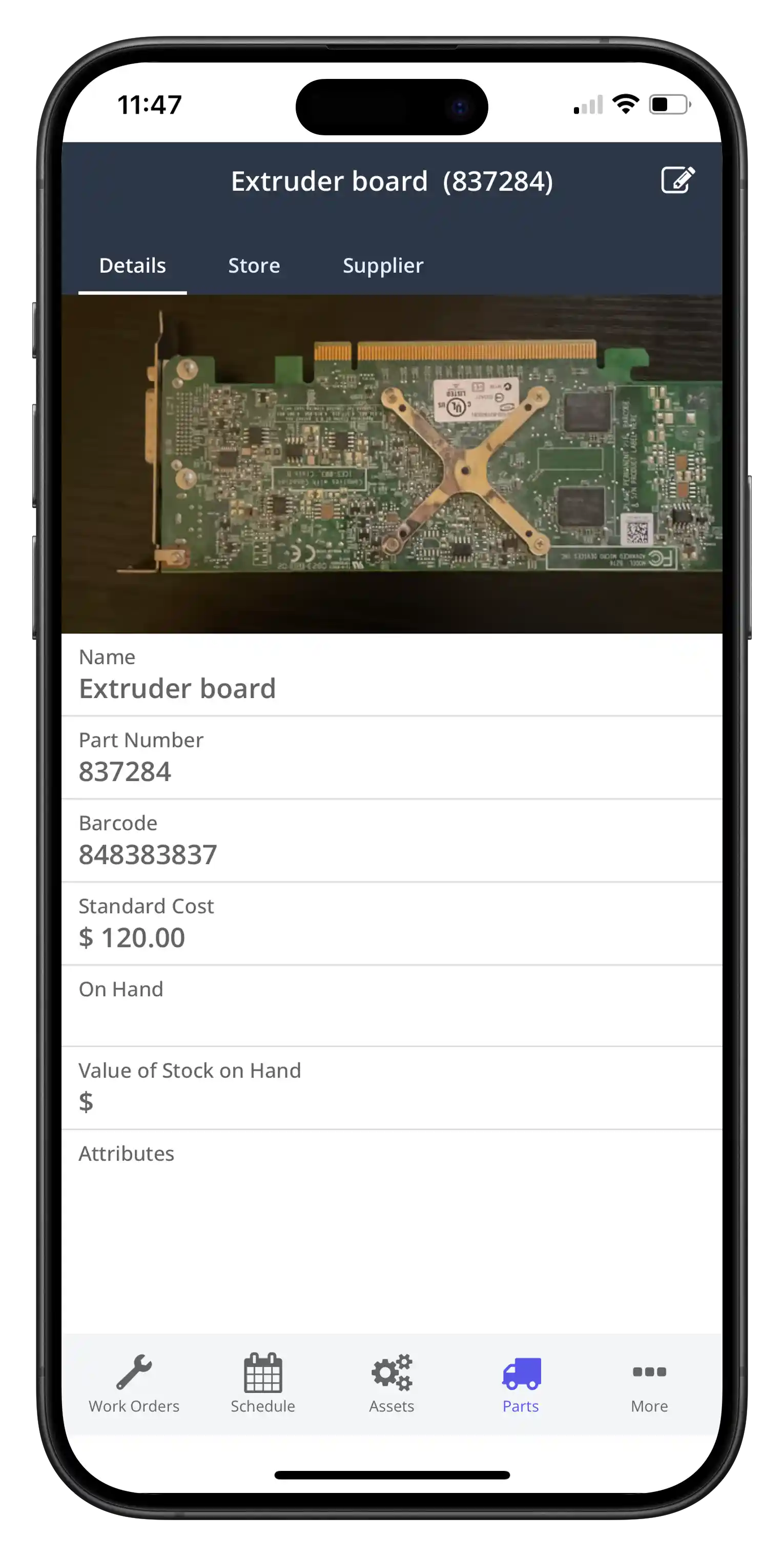 Add a Part using the Mobile App - 8