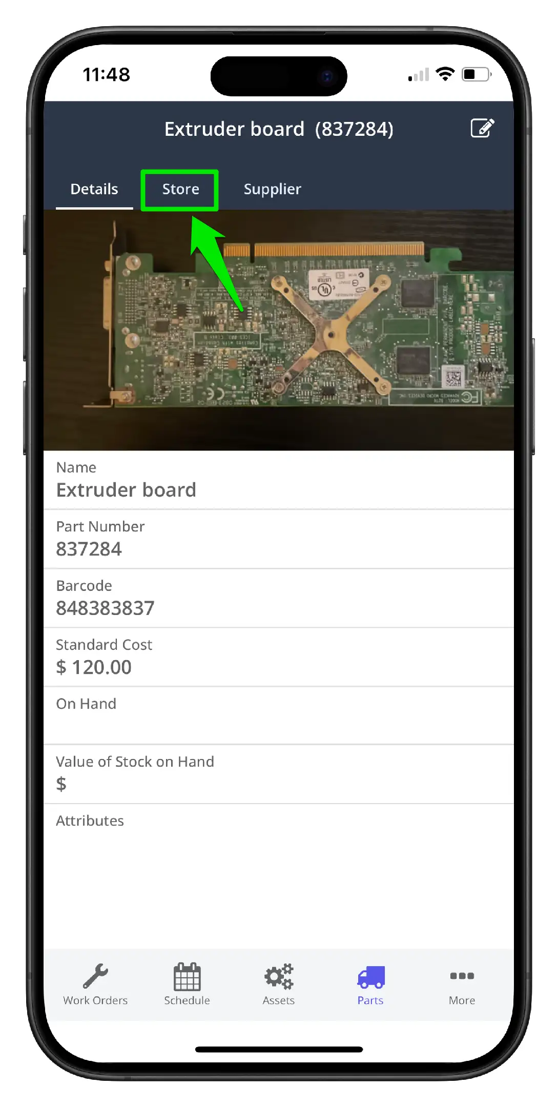 Add a Part using the Mobile App - 9