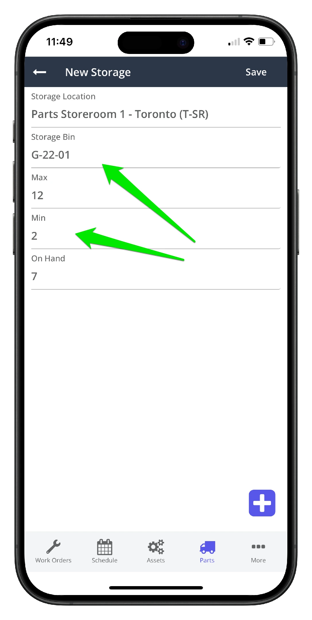 Add a Part using the Mobile App - 13