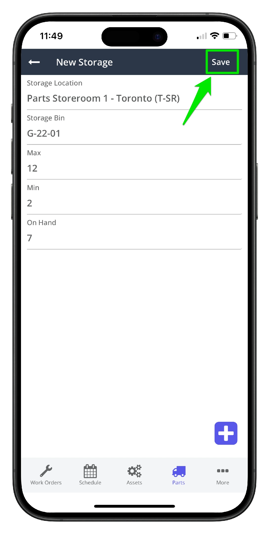 Add a Part using the Mobile App - 14