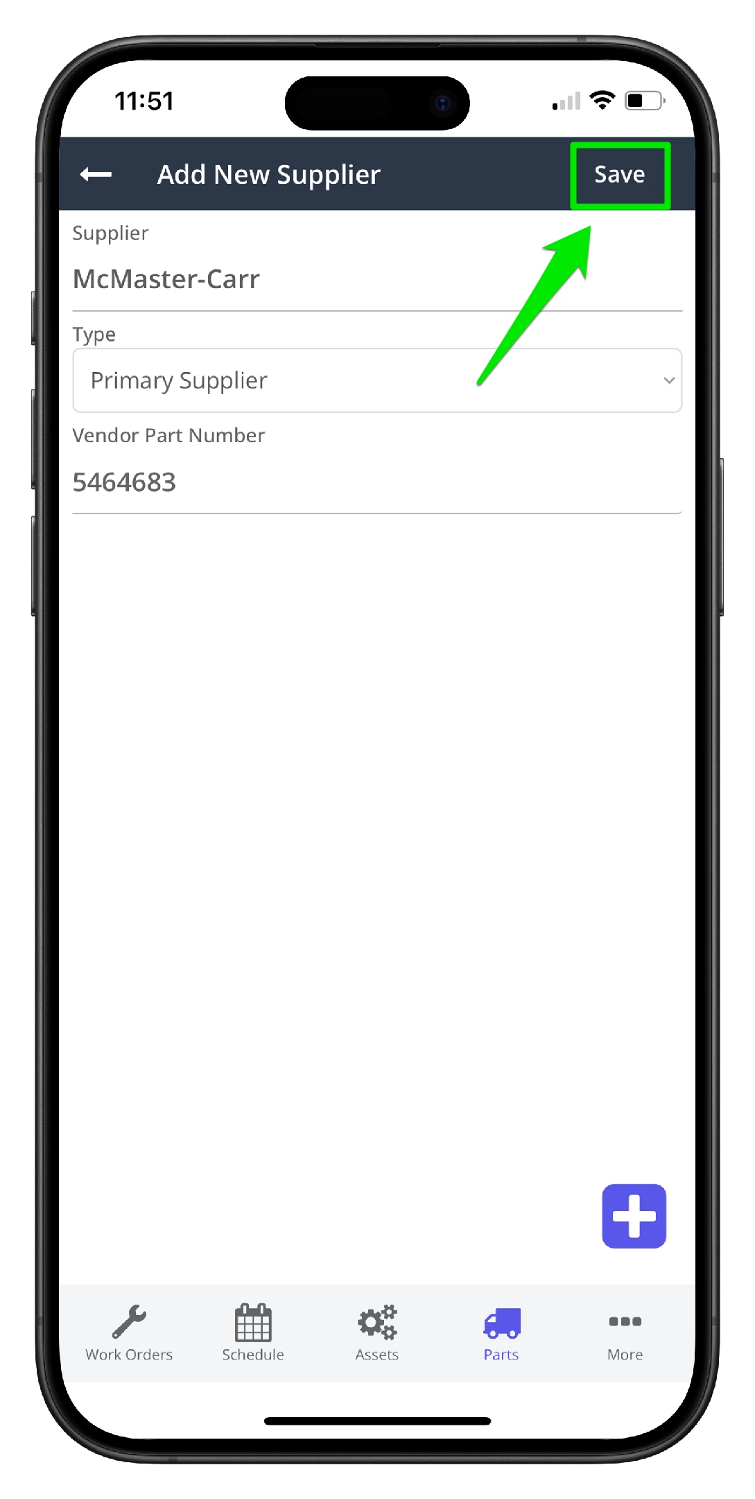 Add a Part using the Mobile App - 18