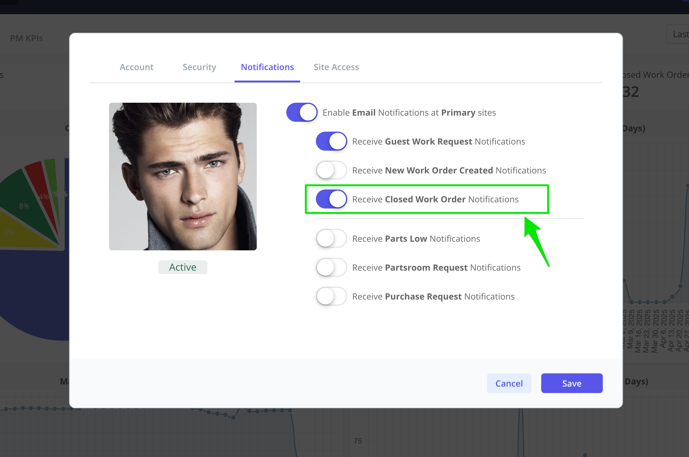 Zoidii All Closed Work Order Notifications