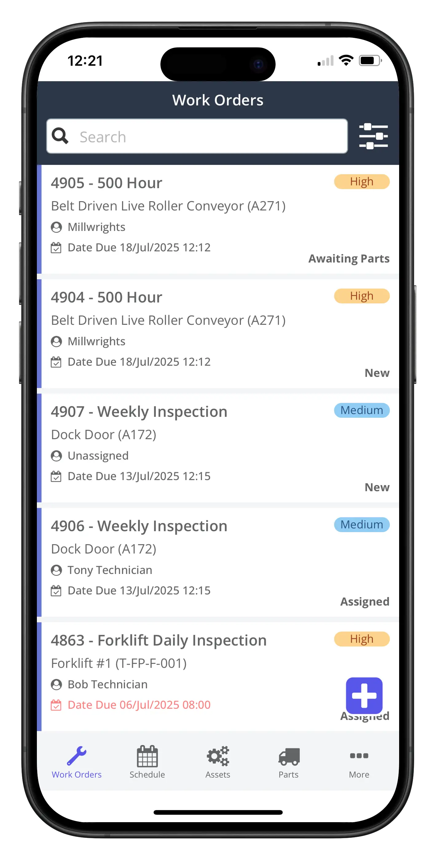 Address issues in realtime using CMMS mobile