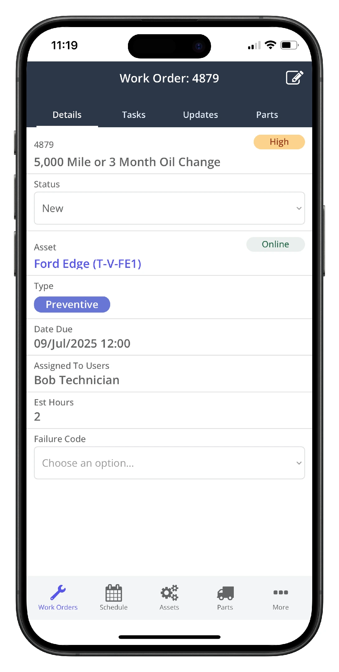 Edit Work Order on Mobile - 5-portrait