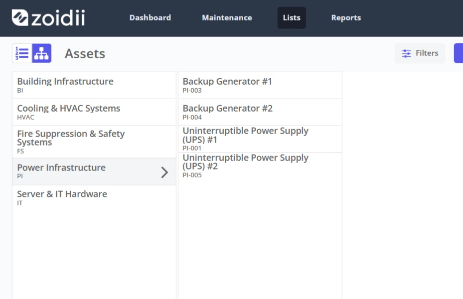 Unified platform for maintenance management