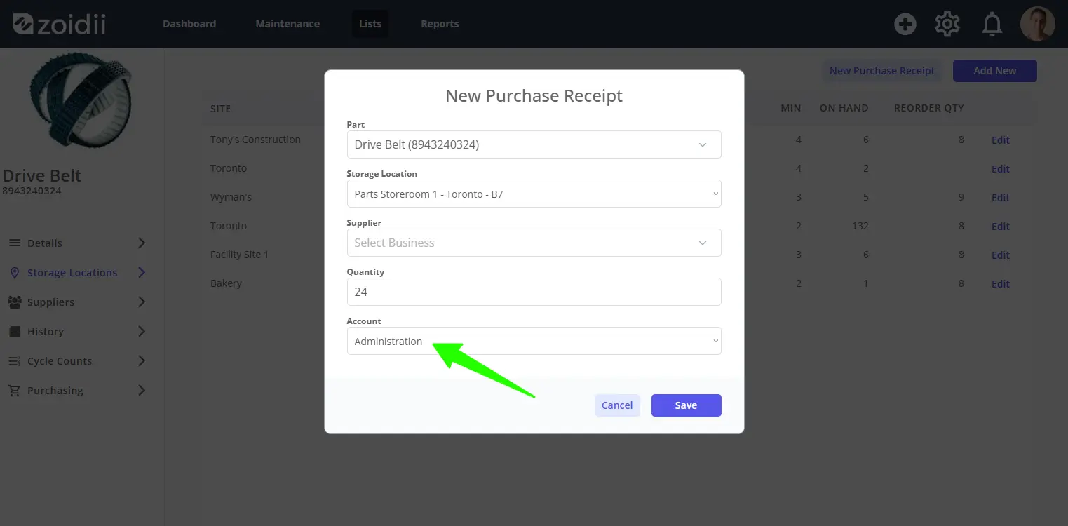 Receive Inventory into Stock - 1.7