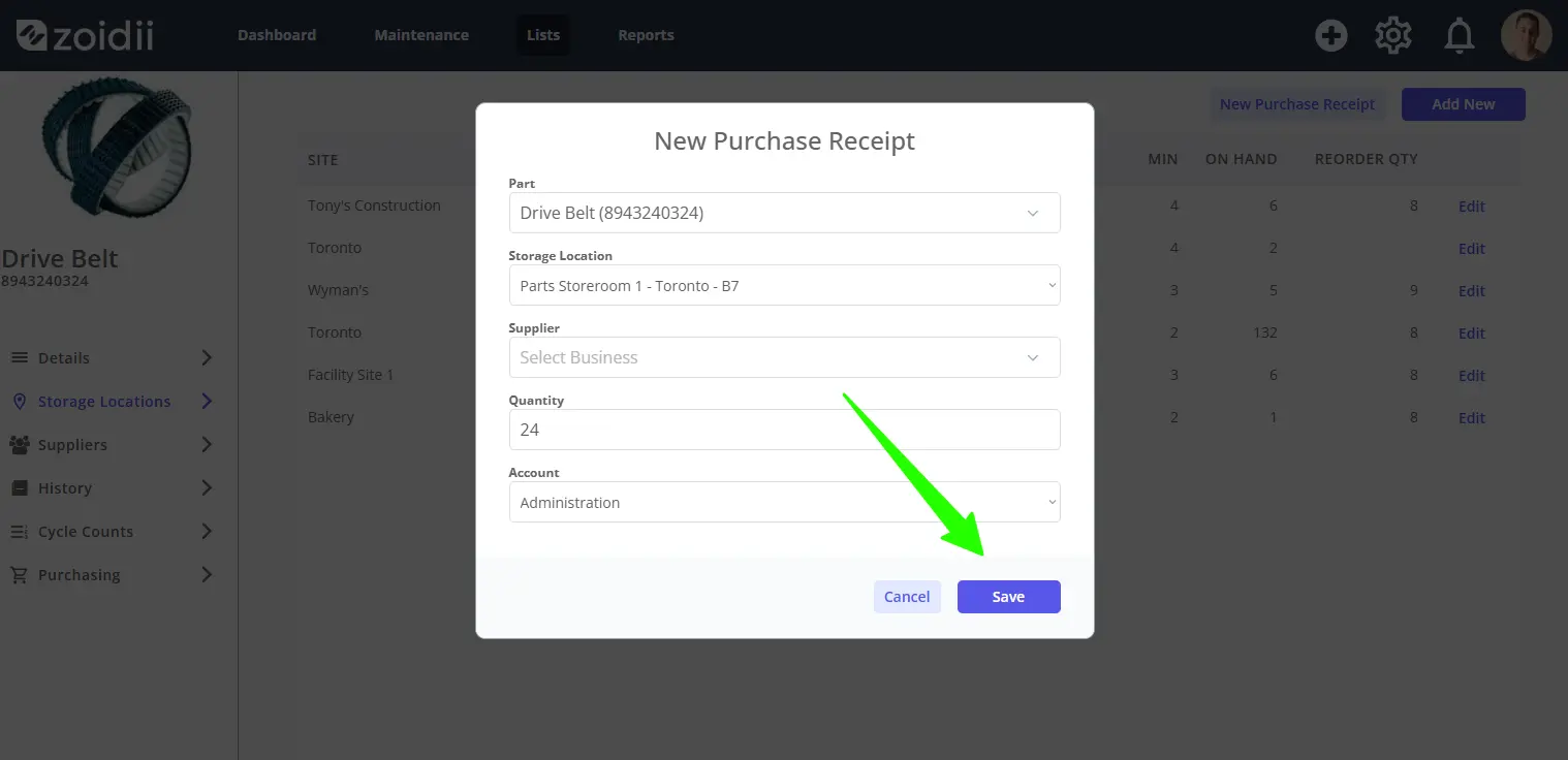 Receive Inventory into Stock - 1.8