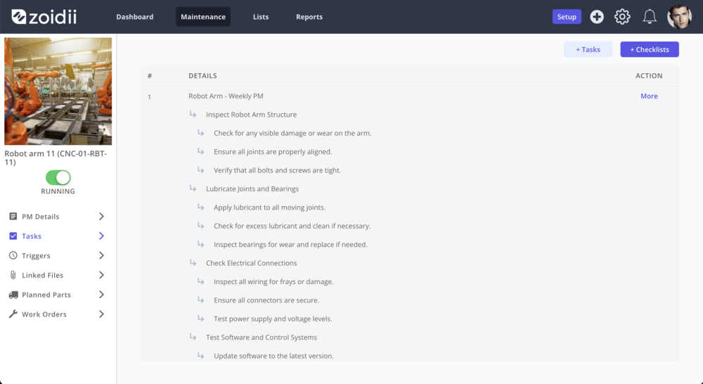 PM Tasks