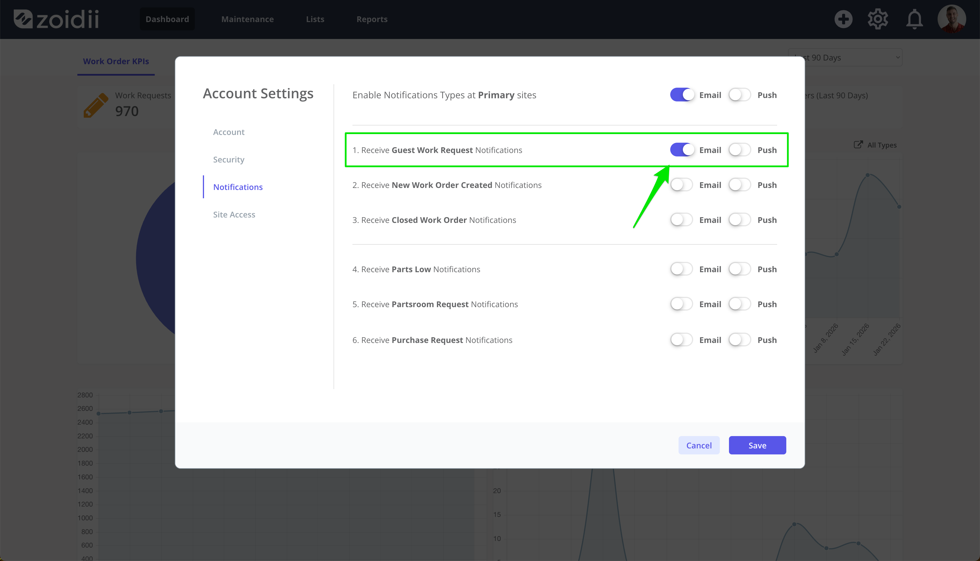Work Order System Notifications - 3