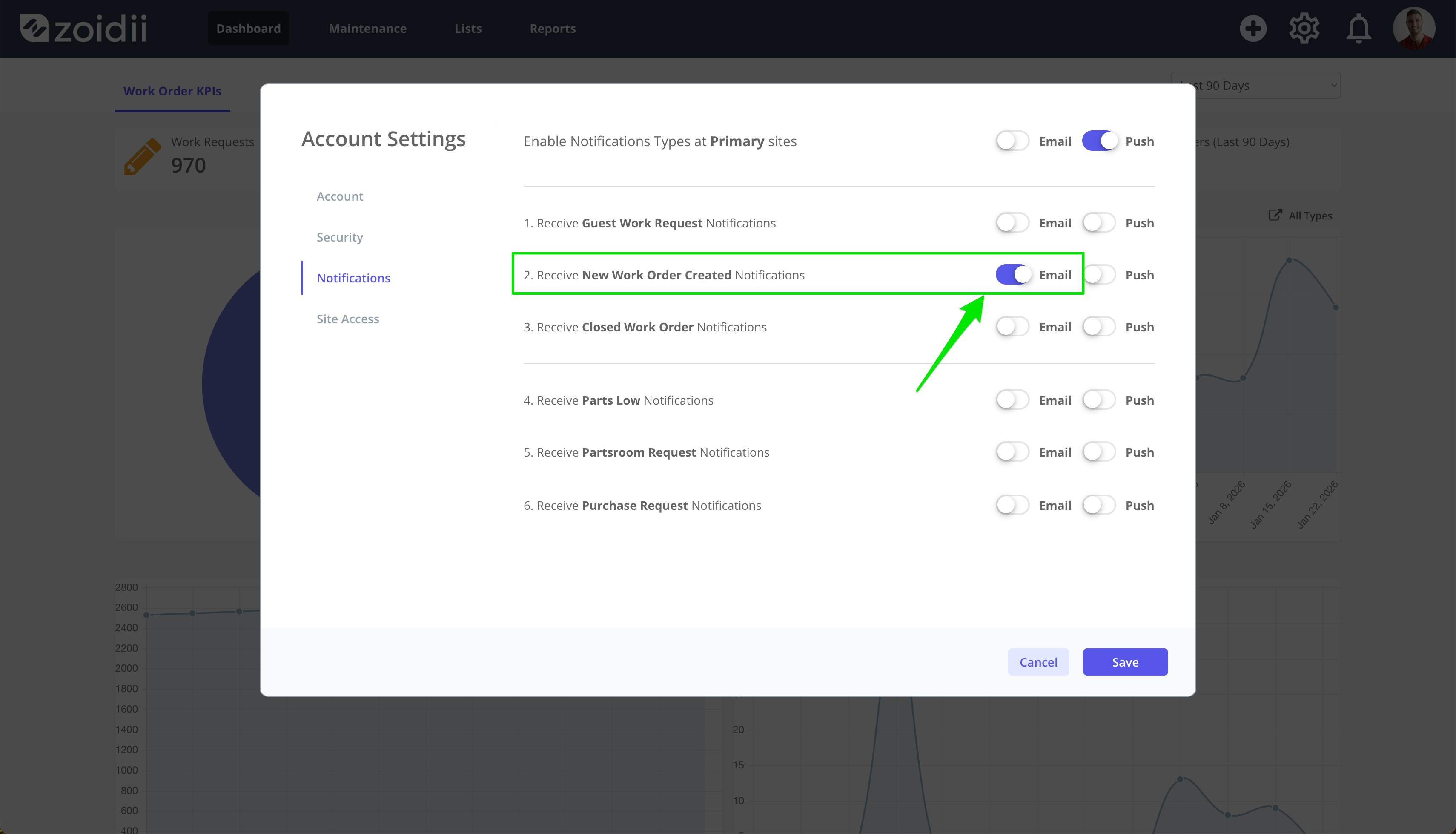 Work Order System Notifications - 8