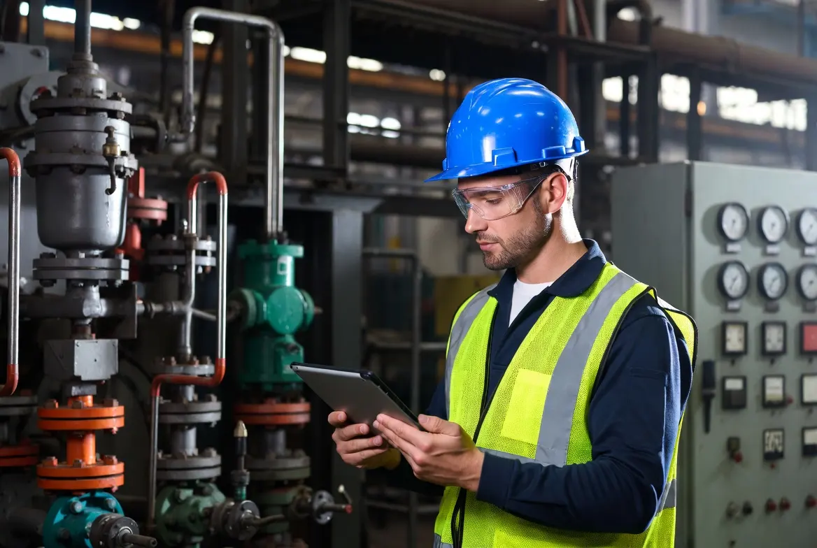 technician using tablet