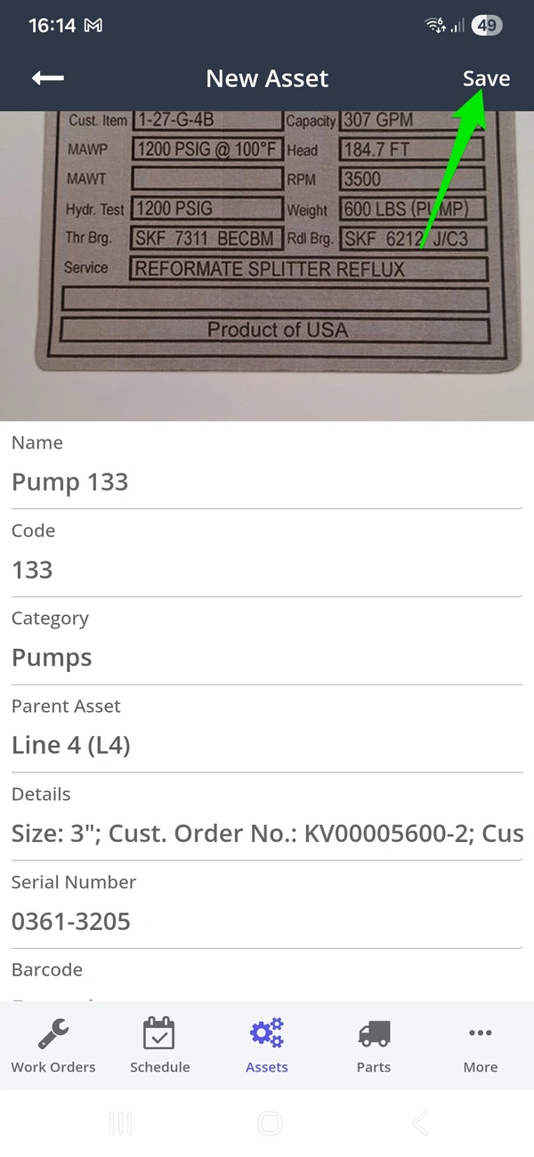 Zoidii Photo to Asset Save to System