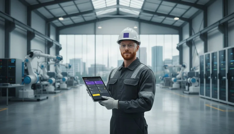 CMMS Man with tablet